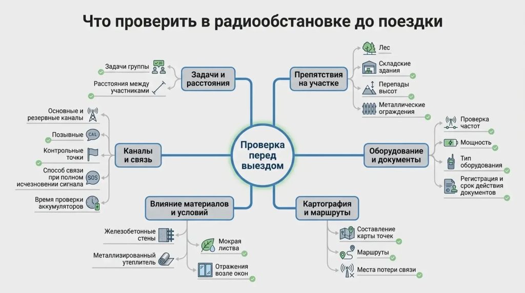 Что проверить в радиообстановке до поездки